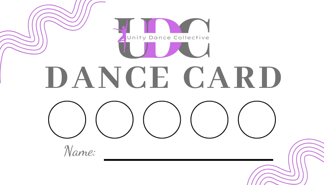 Unity Dance Collective – 5-Day Gift Dance Card